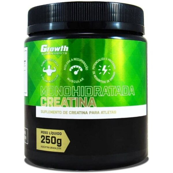 Creatina 250g ORIGINAL 100% Pura Monohidratada Growth Supplements