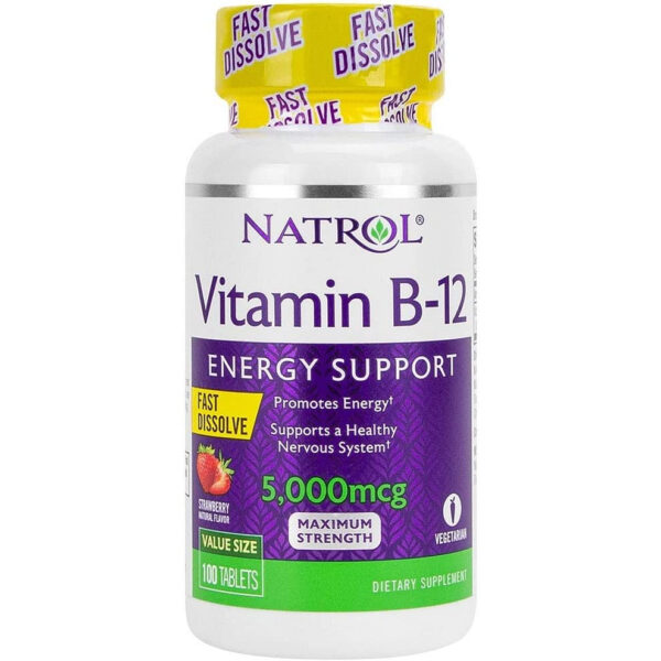 Vitamina B12 Sublingual 100 Tabletes Natrol Importado EUA Original