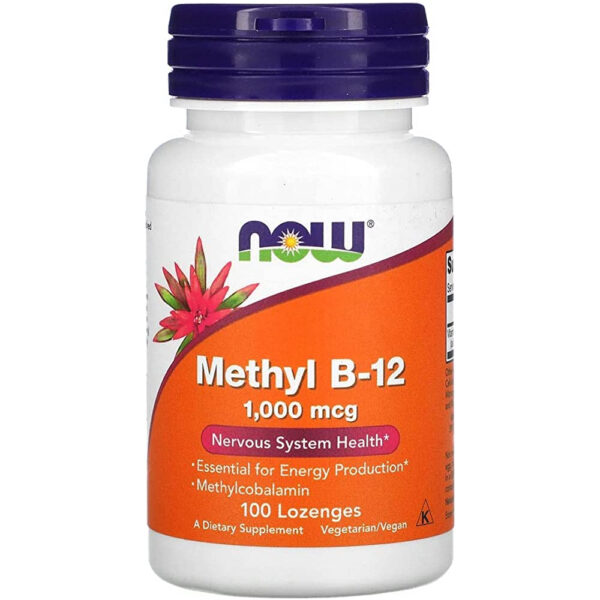 Vitamina Methyl B12 100 Tabletes NOW Importada EUA Original