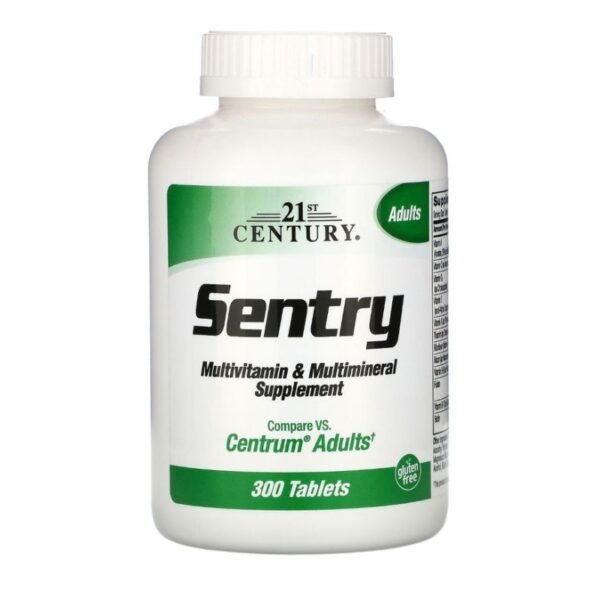 Multivitaminico Sentry 300 Tabletes igual ao Centrum Importado Original