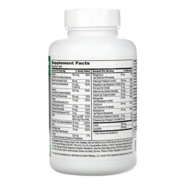 Multivitaminico Sentry Sênior 265 Tabletes igual ao Centrum Silver Importado EUA Original - Image 2