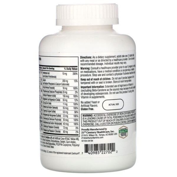 Multivitaminico Sentry 300 Tabletes igual ao Centrum Importado Original - Image 4