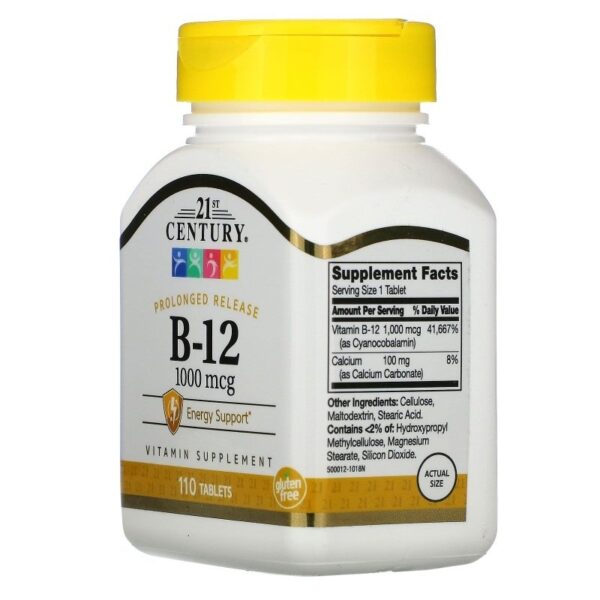 Vitamina B12 1000mcg 110 Tabletes Sublingual Importada EUA Original - Image 4